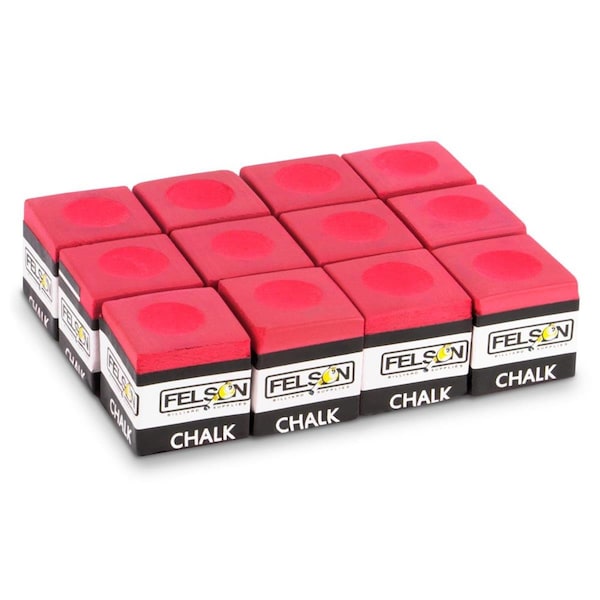 Bookazine Pool Cue Chalk; Red - Pack of 12 TI47518